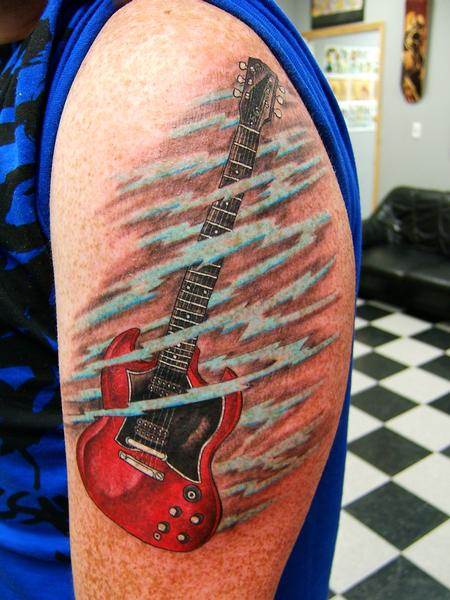 Tattoos - Guitar Tattoo - 61087